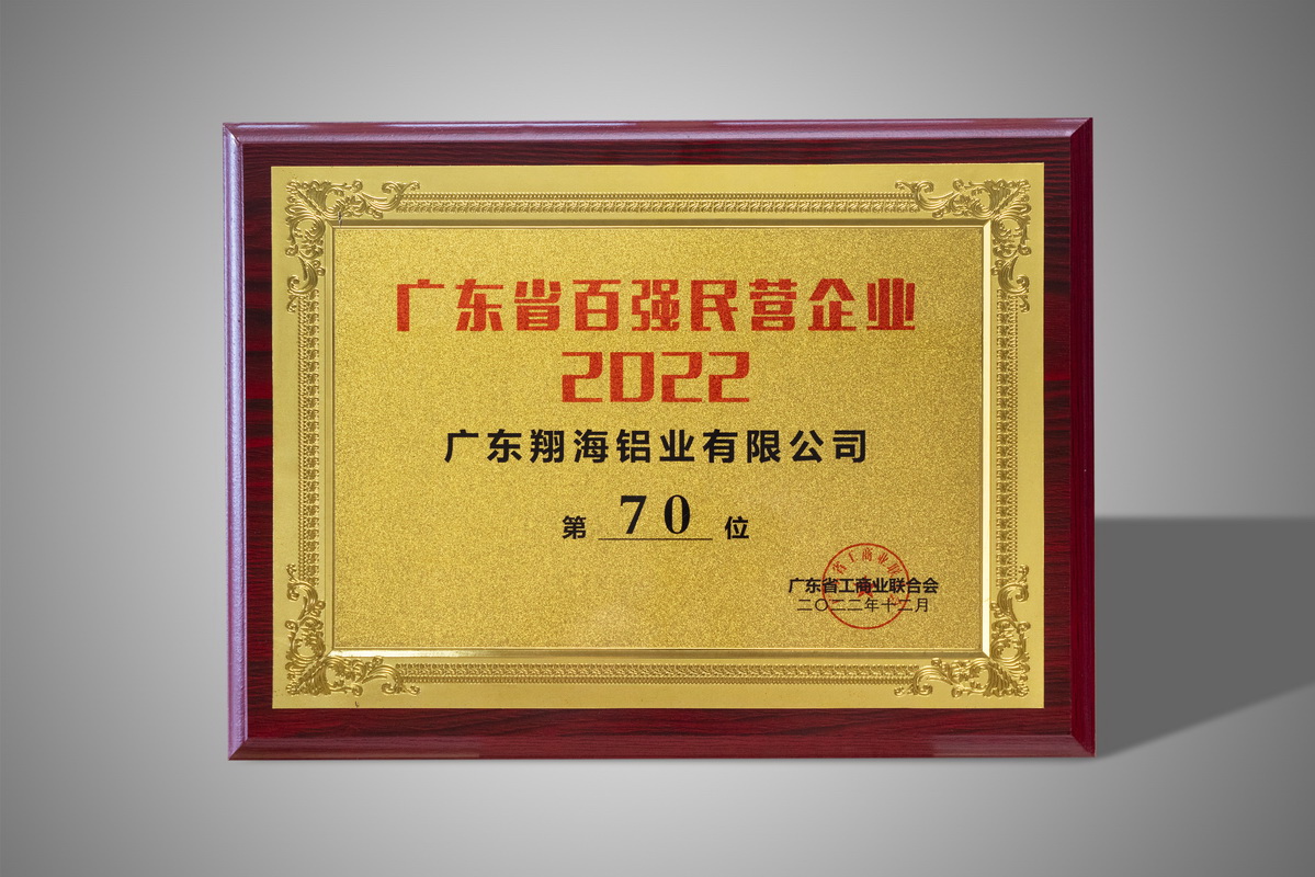 2022 Guangdong Top 100 Private Enterprises